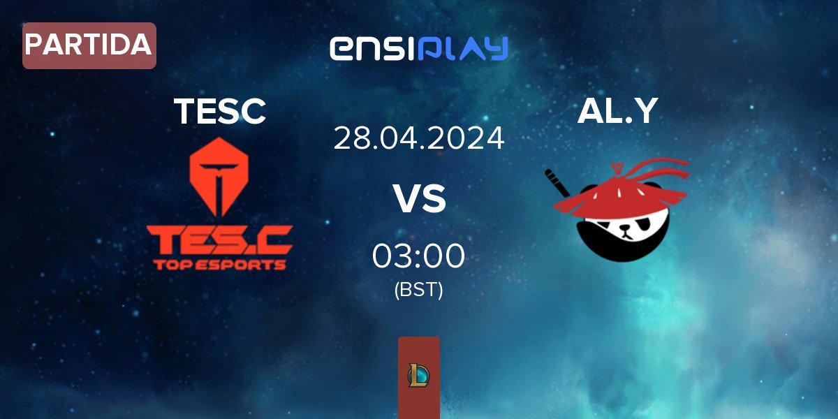 Partida Top Esports Challenger TESC vs Anyone's Legend.Young AL.Y | 28.04