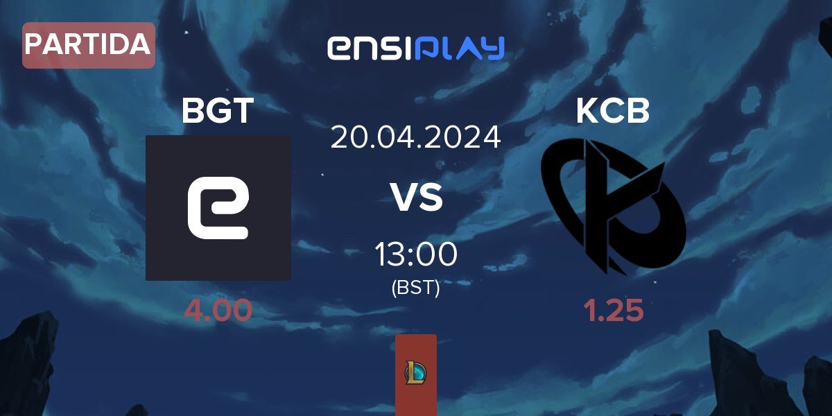 Partida BoostGate Esports BGT vs Karmine Corp Blue KCB | 20.04