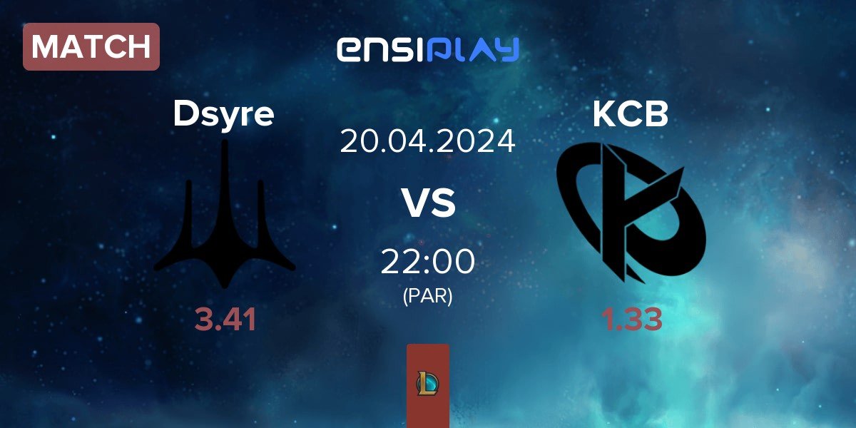 Match Dsyre Esports Dsyre vs Karmine Corp Blue KCB | 20.04