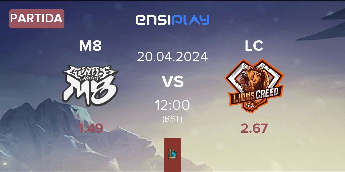 Partida Gentle Mates M8 vs LionsCreed LC | 20.04