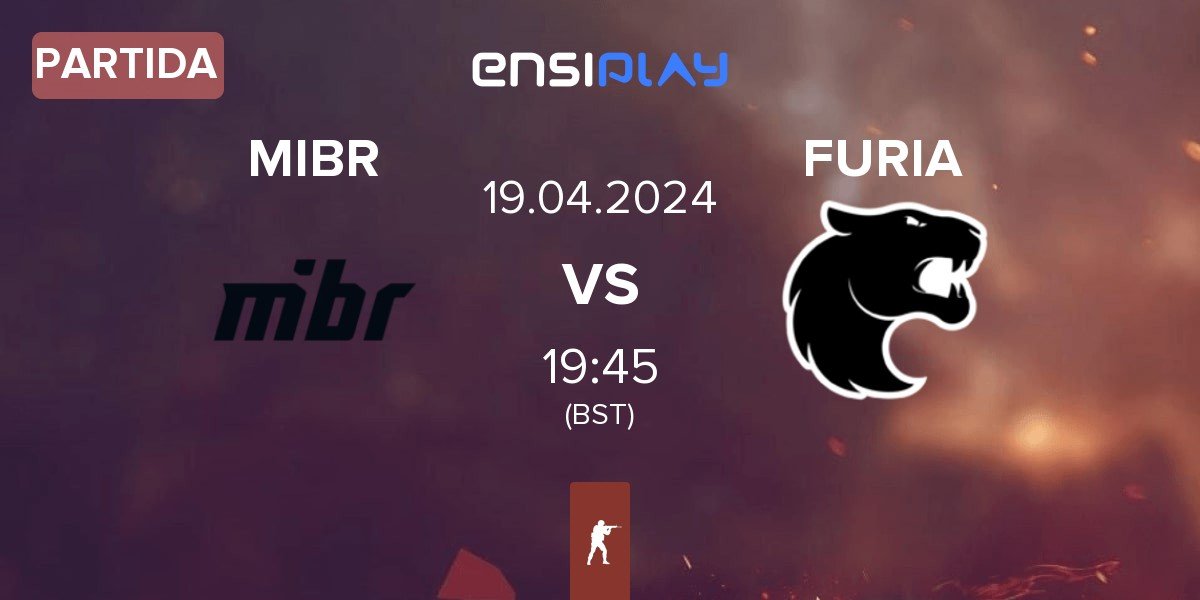 Partida Made in Brazil MIBR vs FURIA Esports FURIA | 19.04