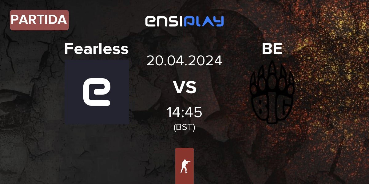 Partida Fearless Cheetahs Fearless vs BIG EQUIPA BE | 20.04