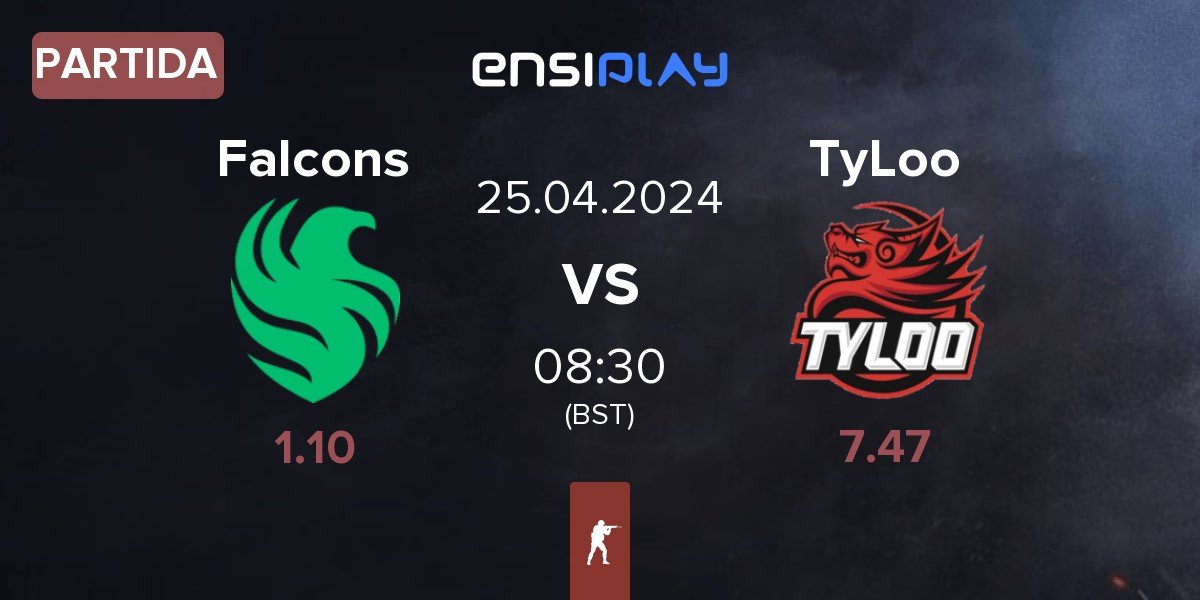 Partida Team Falcons Falcons vs TyLoo | 25.04