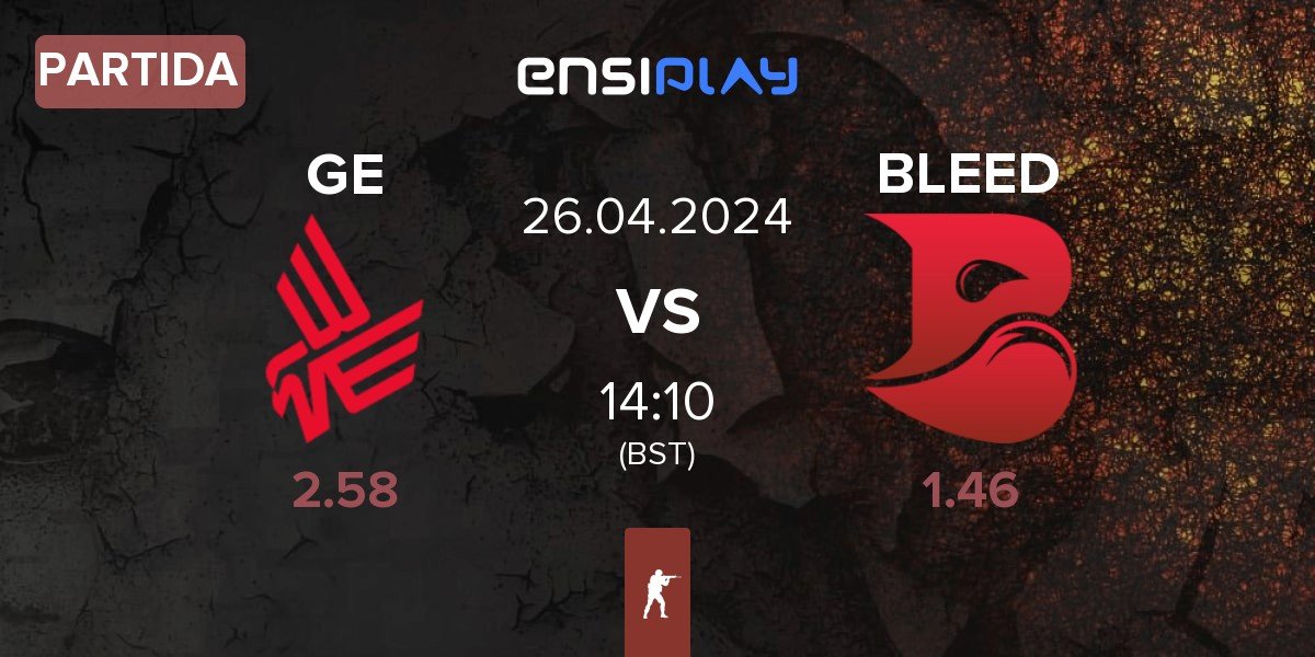 Partida Guild Eagles GE vs BLEED Esports BLEED | 26.04