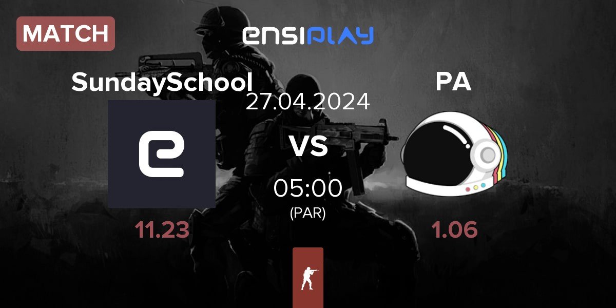 Match sunday school SundaySchool vs Party Astronauts PA | 27.04