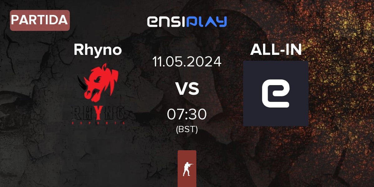 Partida Rhyno Esports Rhyno vs ALL-IN | 11.05