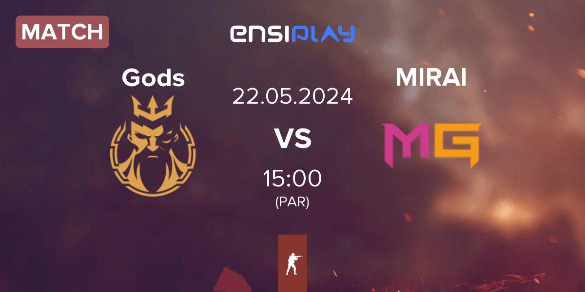 Match Gods Reign Gods vs MIRAI Gaming MIRAI | 22.05