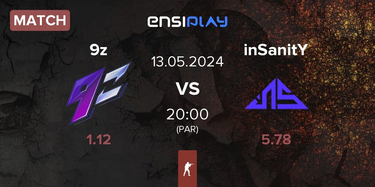 Match 9z Team 9z vs inSanitY Sports inSanitY | 13.05