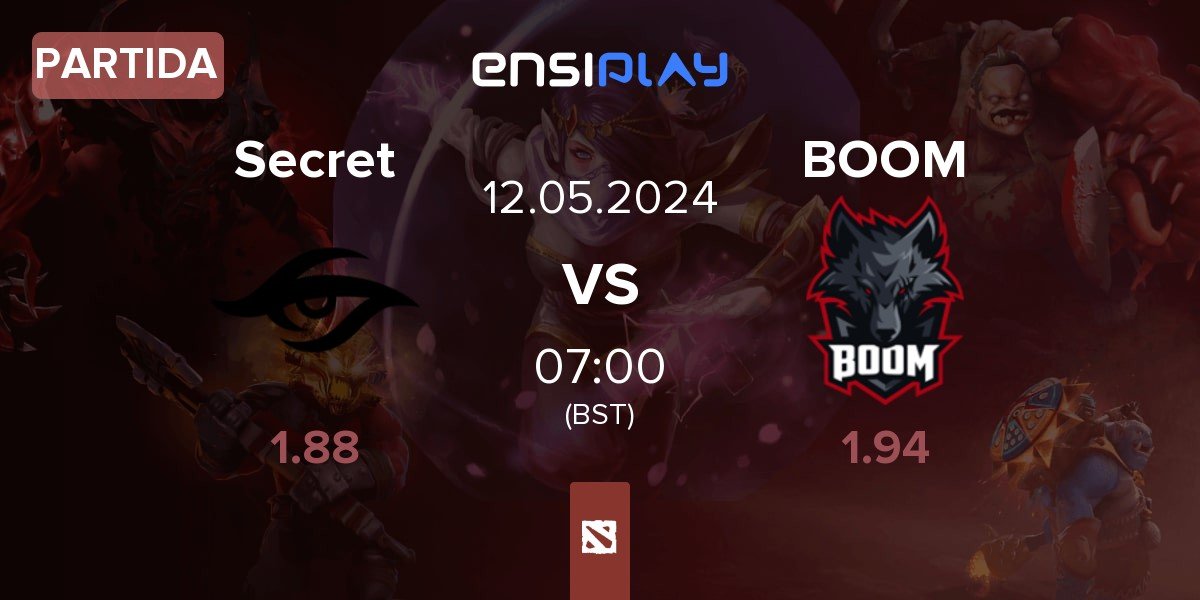 Partida Team Secret Secret vs BOOM Esports BOOM | 12.05