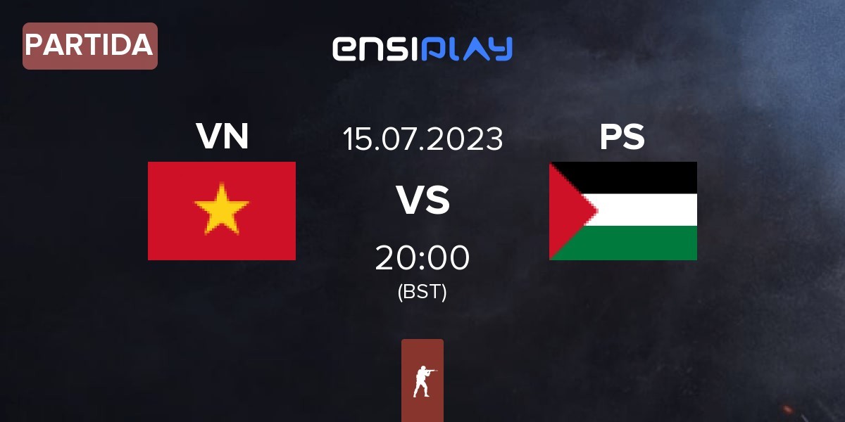 Partida Vietnam VNM vs Palestine | 15.07