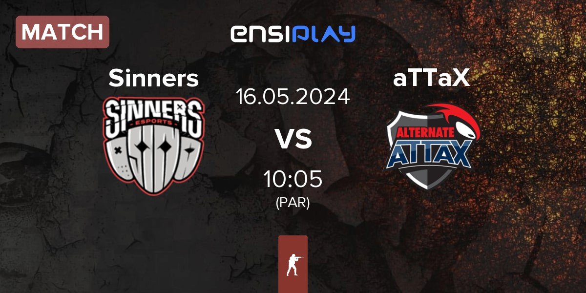 Match Sinners Esports Sinners vs ALTERNATE aTTaX aTTaX | 16.05