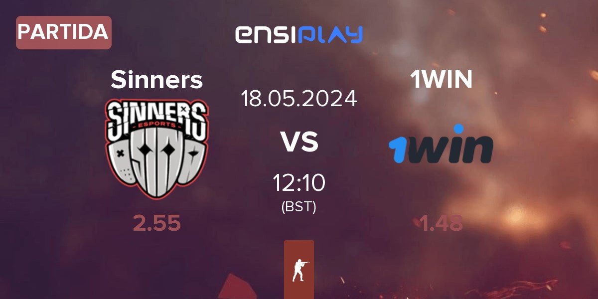 Partida Sinners Esports Sinners vs 1WIN | 18.05