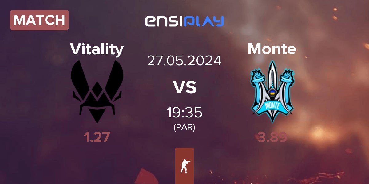 Match Team Vitality Vitality vs Monte | 27.05