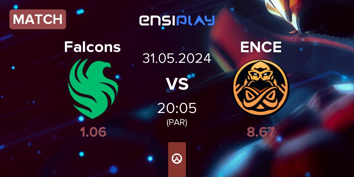 Match Team Falcons Falcons vs ENCE eSports ENCE | 31.05