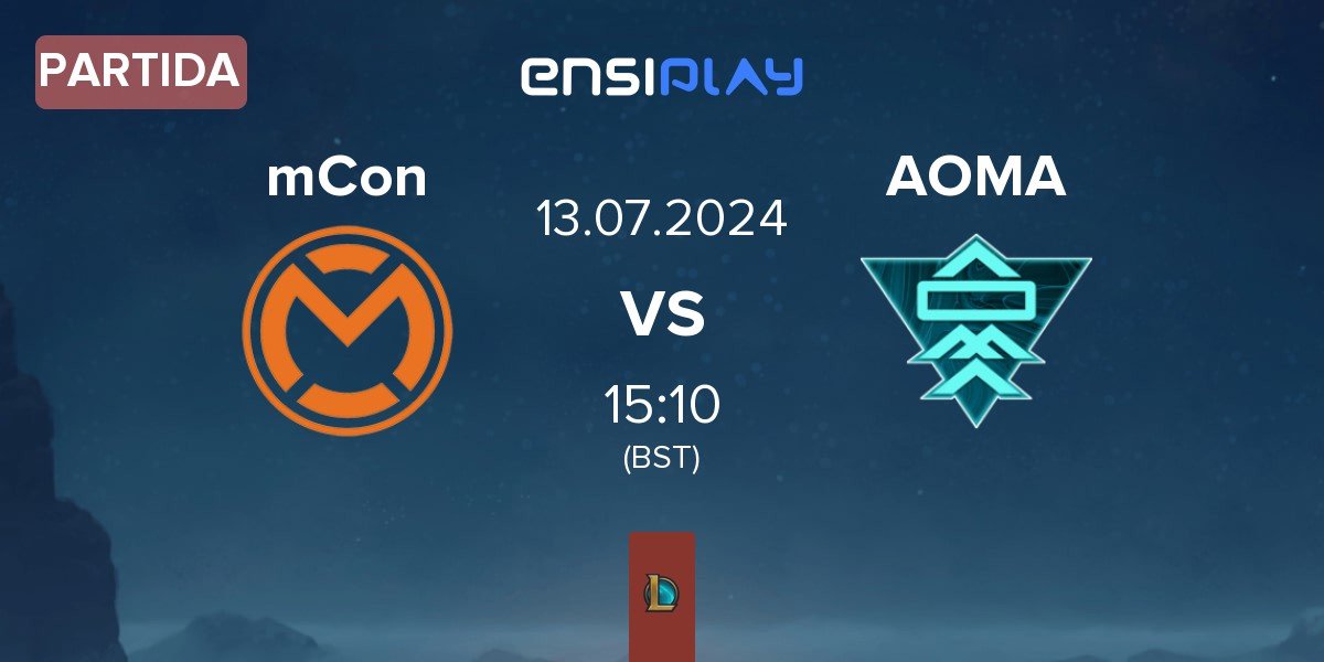 Partida mCon esports mCon vs A One Man Army AOMA | 13.07