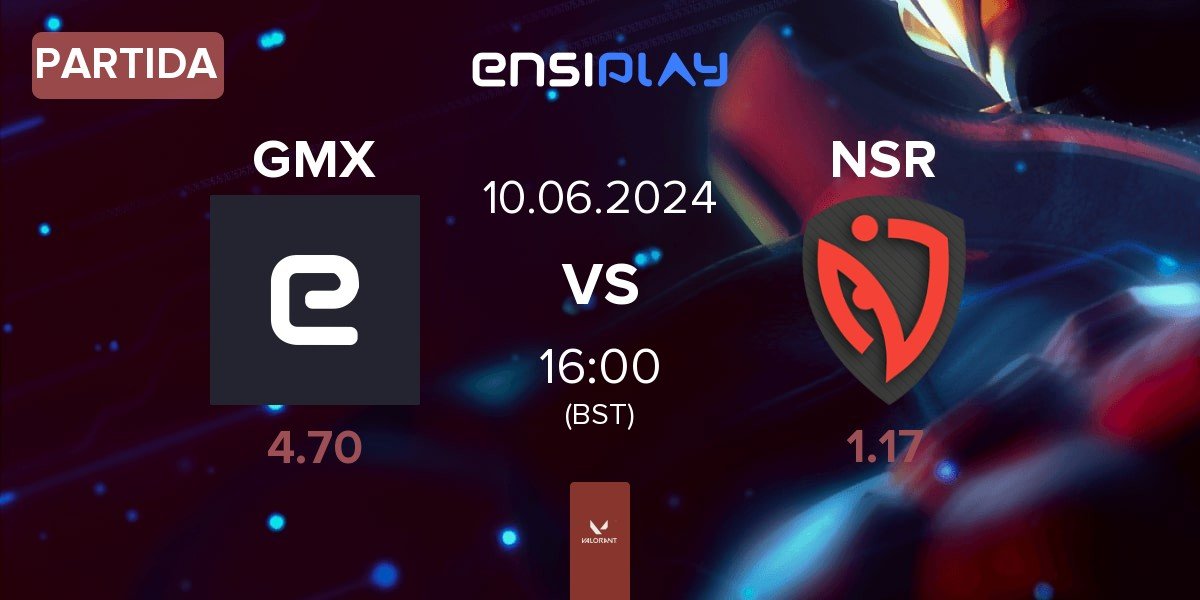 Partida Gamax Esports GMX vs NASR Esports NSR | 10.06