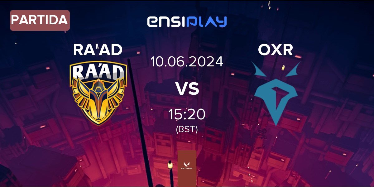 Partida Team RA'AD RA'AD vs Onyx Ravens OXR | 10.06