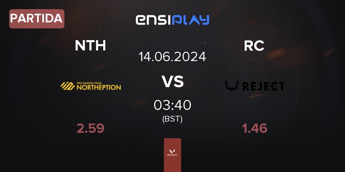 Partida Northeption NTH vs REJECT RC | 14.06