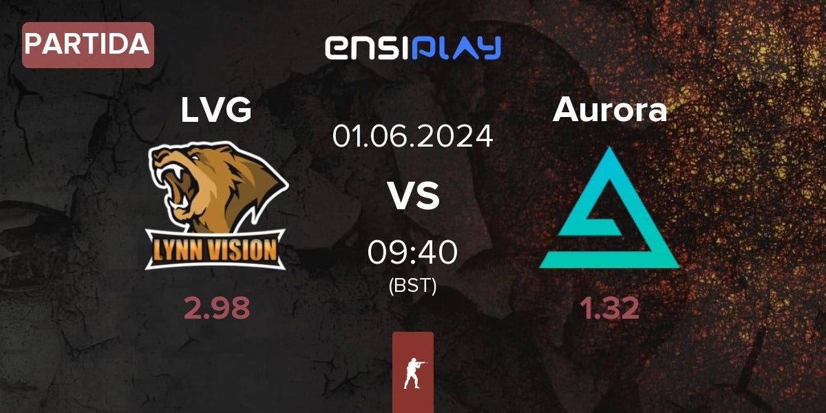 Partida Lynn Vision Gaming LVG vs Aurora Gaming Aurora | 01.06