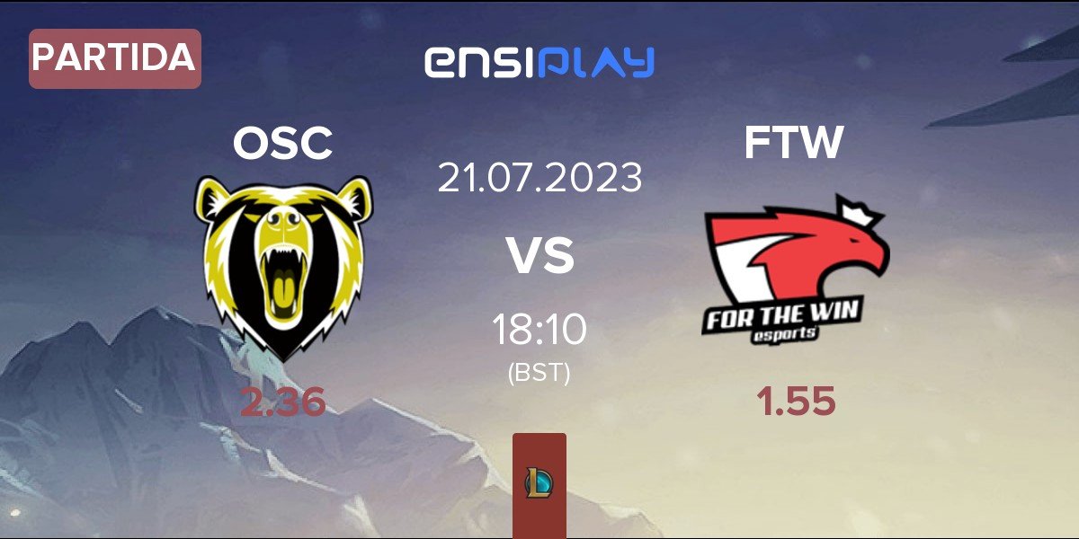 Partida Odivelas Sports Club OSC vs For The Win Esports FTW | 21.07