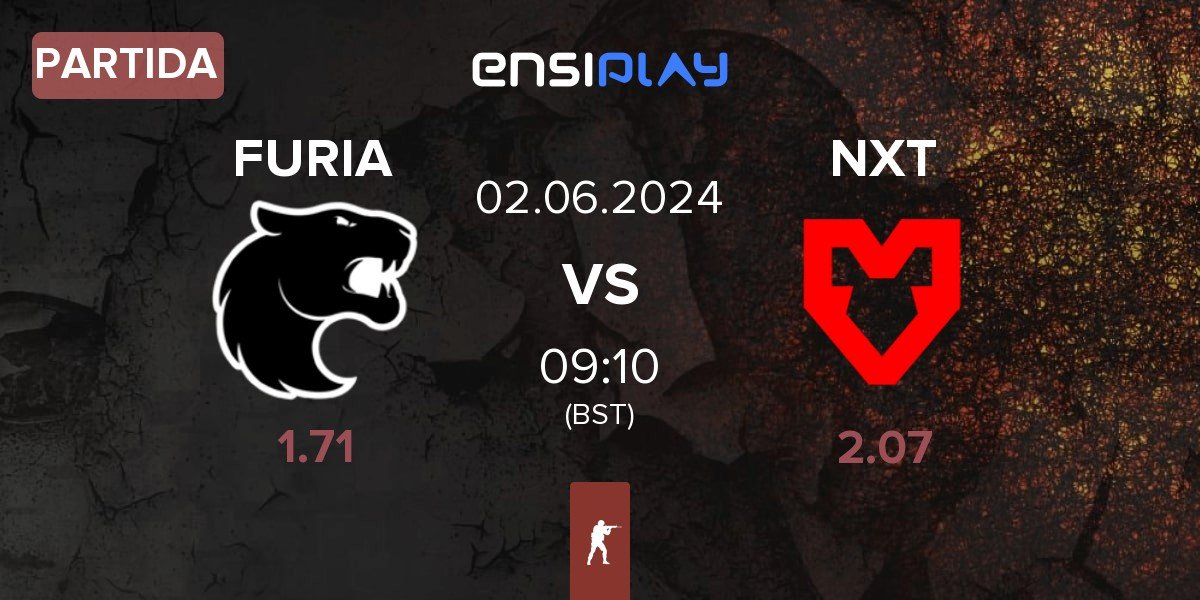 Partida FURIA Esports FURIA vs MOUZ NXT NXT | 02.06