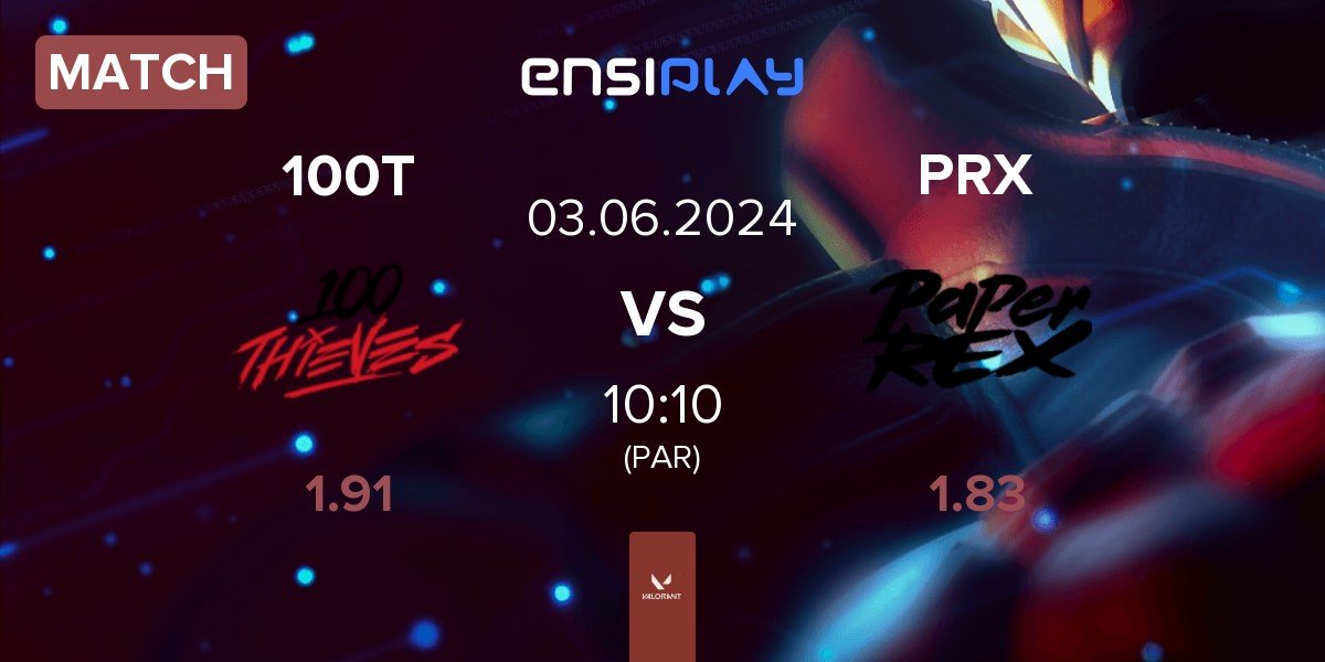 Match 100 Thieves 100T vs Paper Rex PRX | 03.06