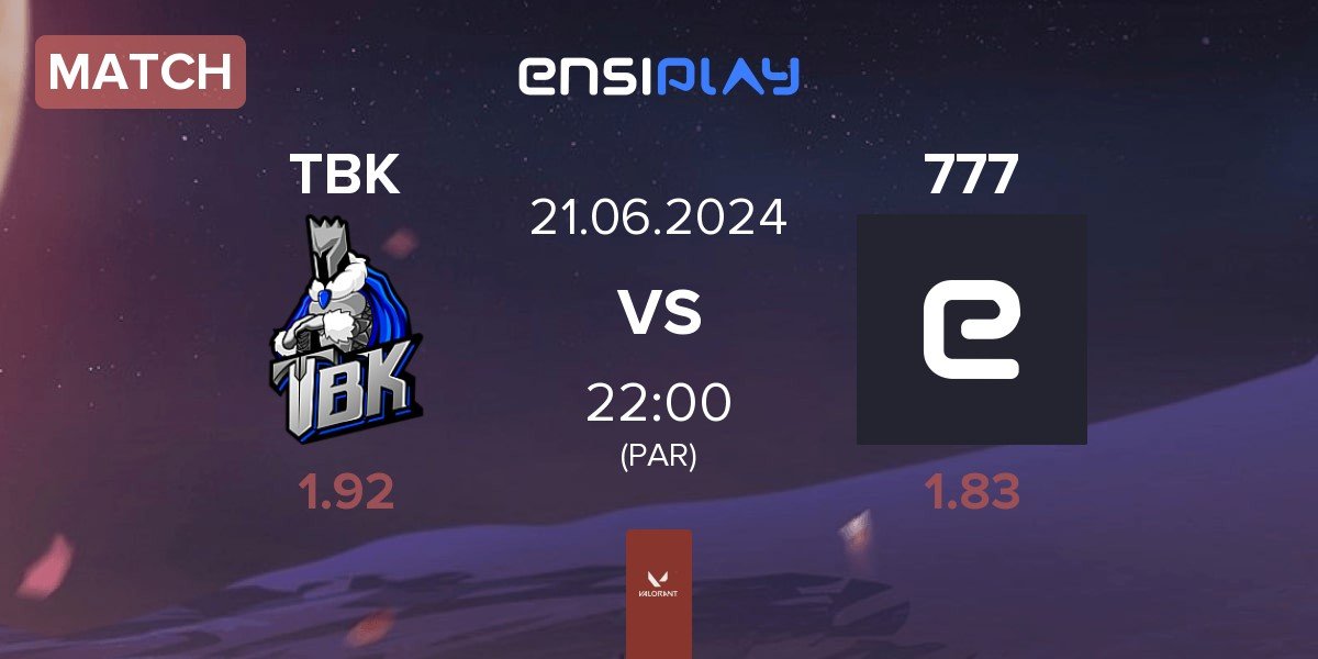 Match TBK Esports TBK vs The7 777 | 21.06