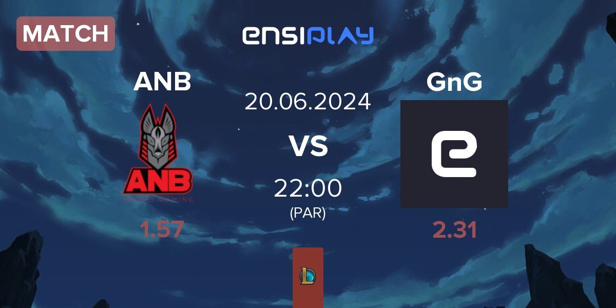 Match Anubis Gaming ANB vs GnG Amazigh GnG | 20.06