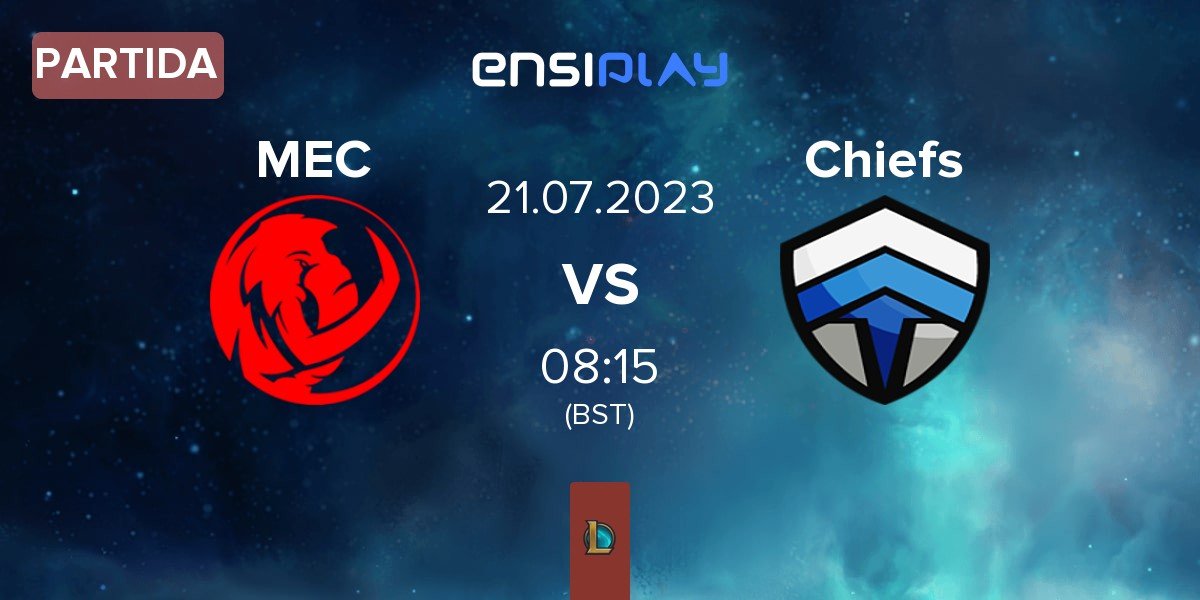 Partida Mammoth Esports MEC vs Chiefs eSports Club Chiefs | 21.07