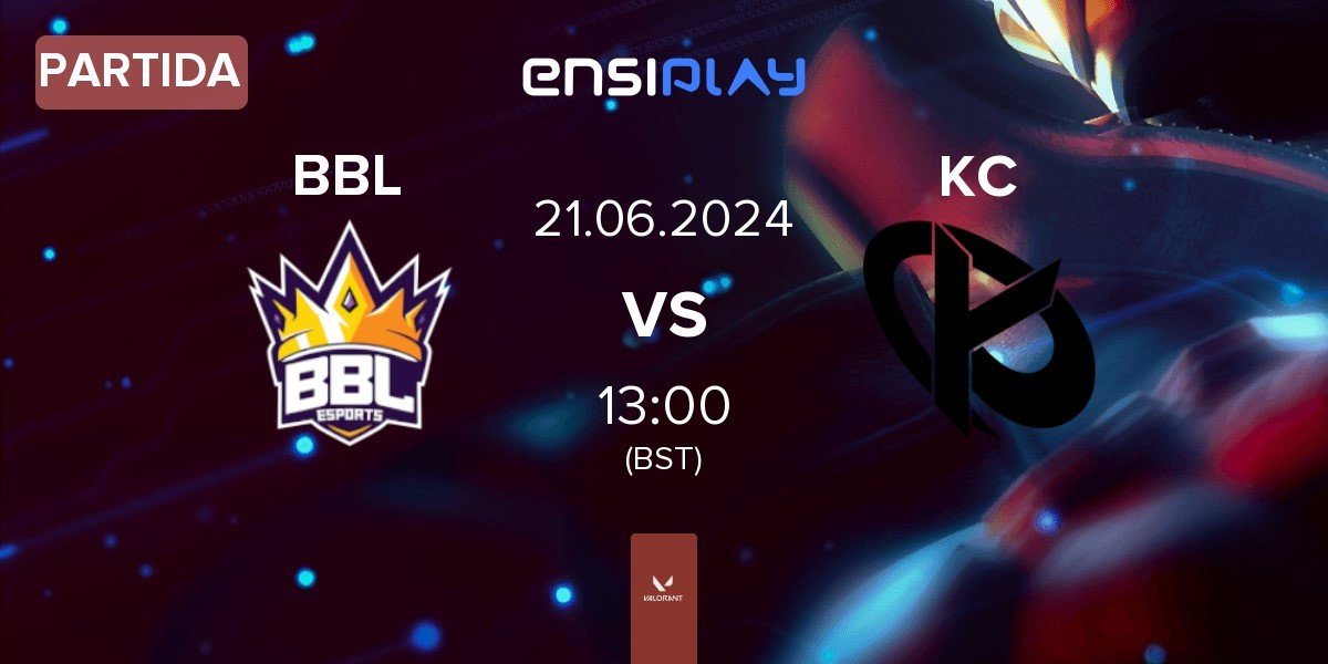 Partida BBL Esports BBL vs Karmine Corp KC | 21.06