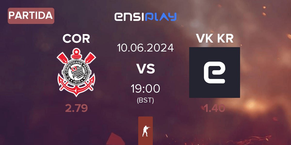 Partida Corinthians COR vs Vikings KR VK KR | 10.06