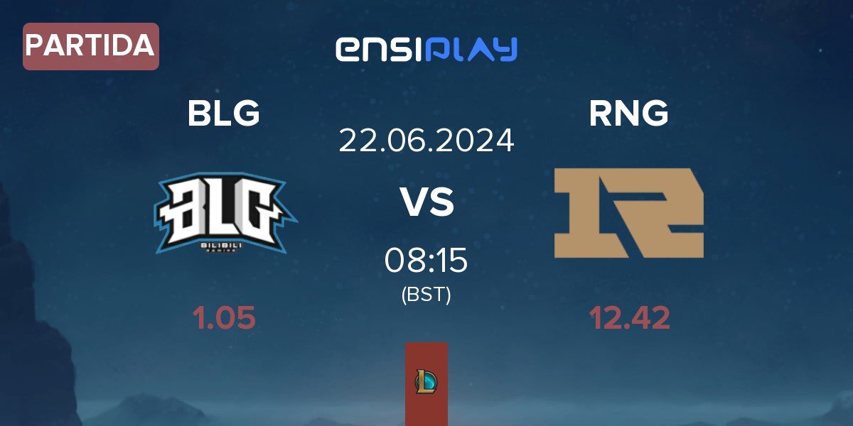 Partida Bilibili Gaming BLG vs Royal Never Give Up RNG | 22.06