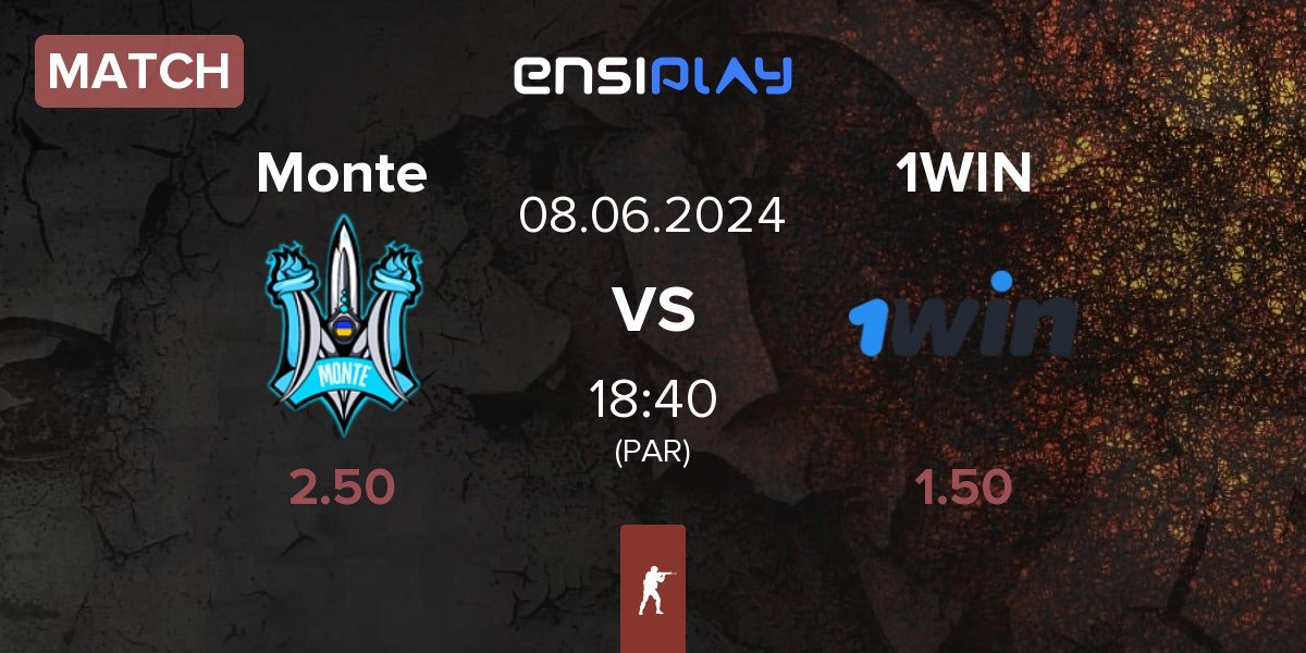 Match Monte vs 1WIN | 08.06