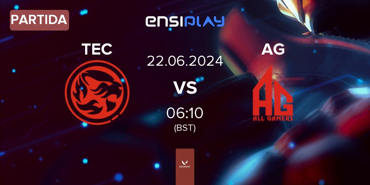 Partida Titan Esports Club TEC vs ALL GAMERS AG | 22.06