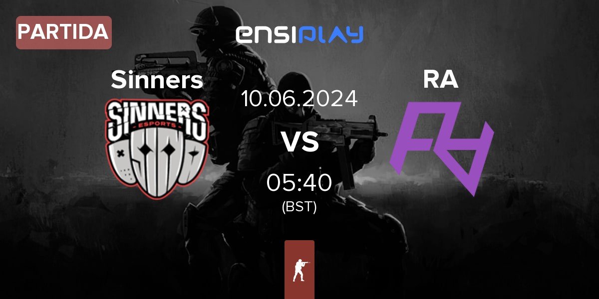 Partida Sinners Esports Sinners vs Rare Atom RA | 10.06