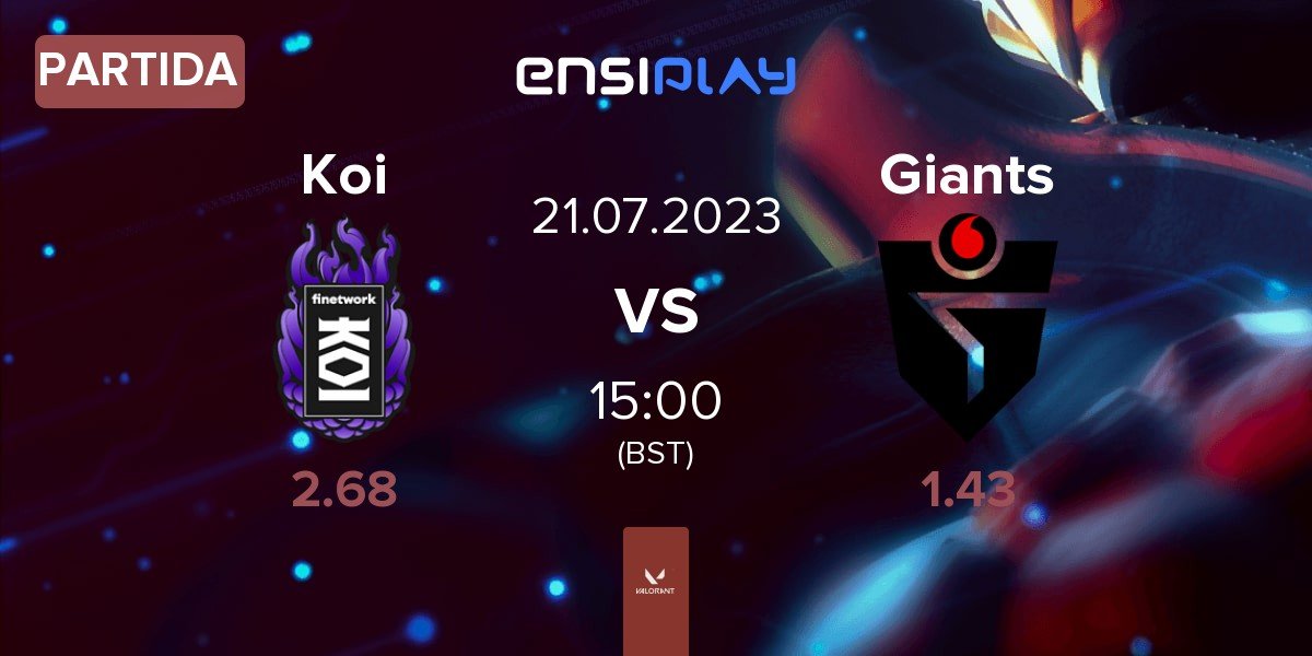 Partida KOI vs Giants Gaming Giants | 21.07