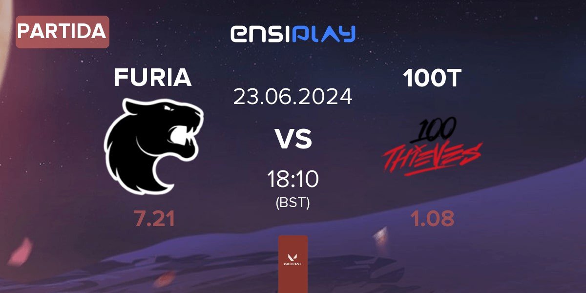 Partida FURIA Esports FURIA vs 100 Thieves 100T | 23.06