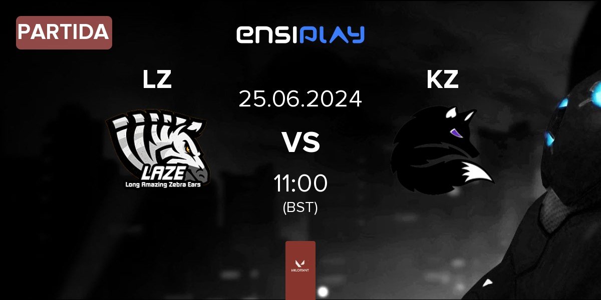 Partida LaZe LZ vs Kizuna Esports KZ | 25.06