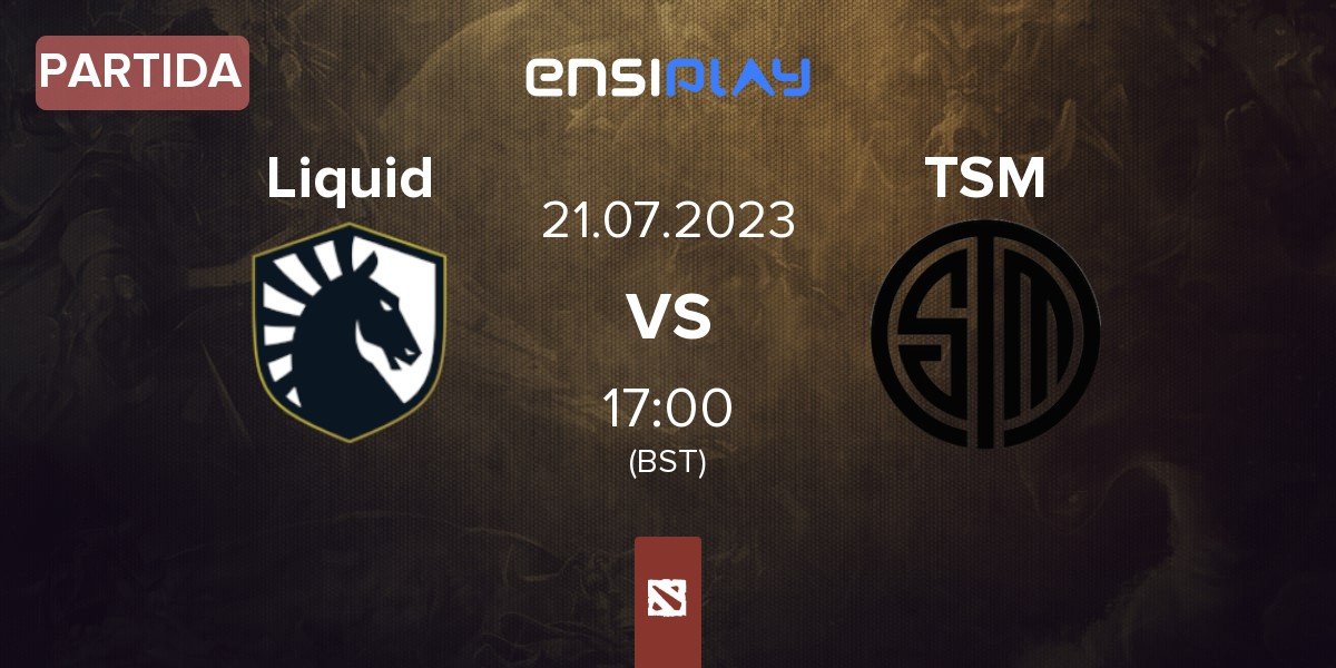 Partida Team Liquid Liquid vs TSM | 21.07