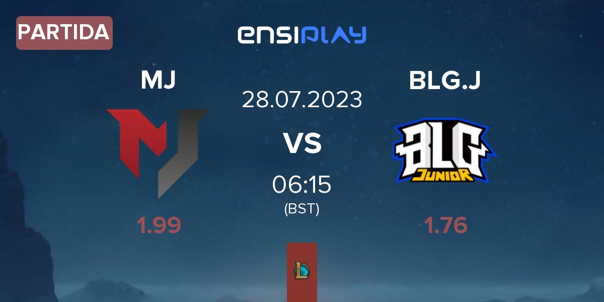 Partida MiaoJing MJ vs Bilibili Gaming Junior BLG.J | 28.07