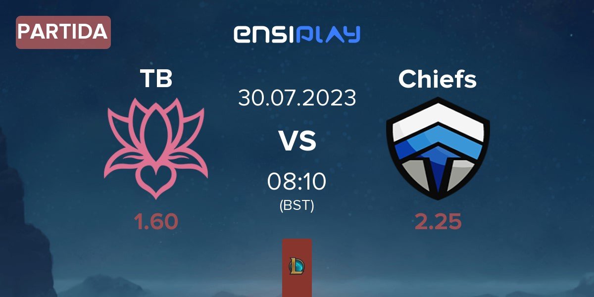 Partida Team Bliss TB vs Chiefs eSports Club Chiefs | 30.07