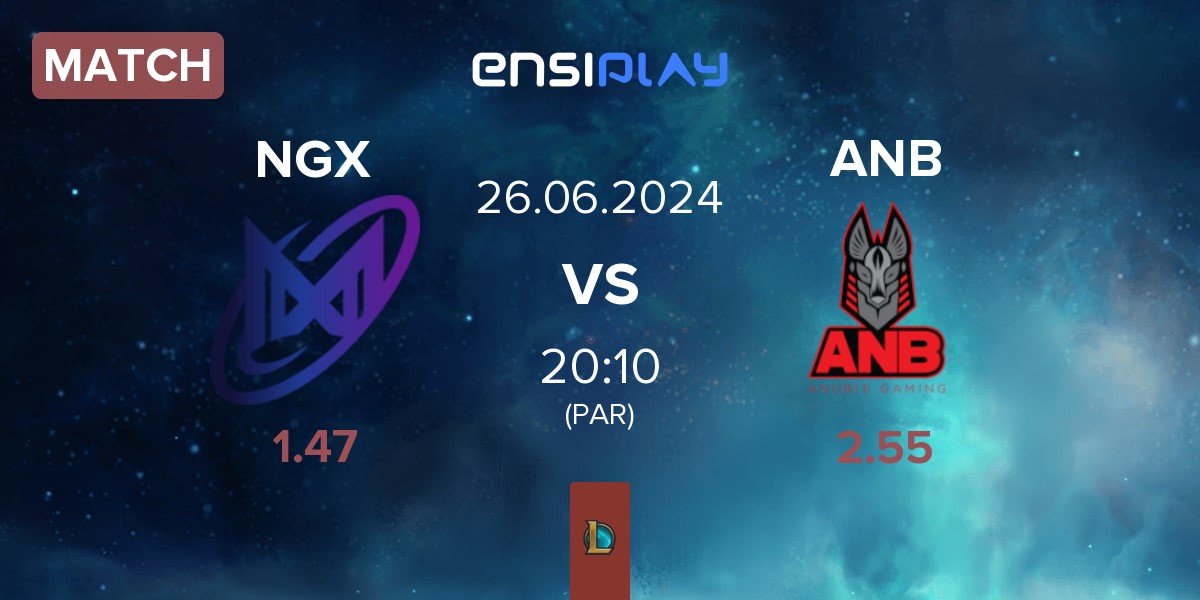 Match Nigma Galaxy NGX vs Anubis Gaming ANB | 26.06