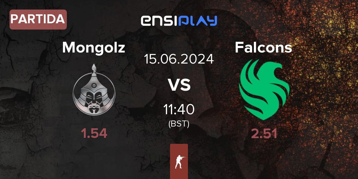 Partida The Mongolz Mongolz vs Team Falcons Falcons | 15.06