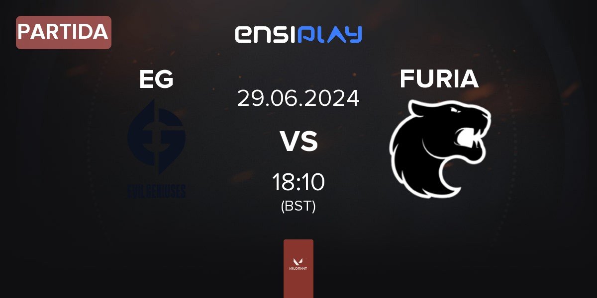 Partida Evil Geniuses EG vs FURIA Esports FURIA | 29.06