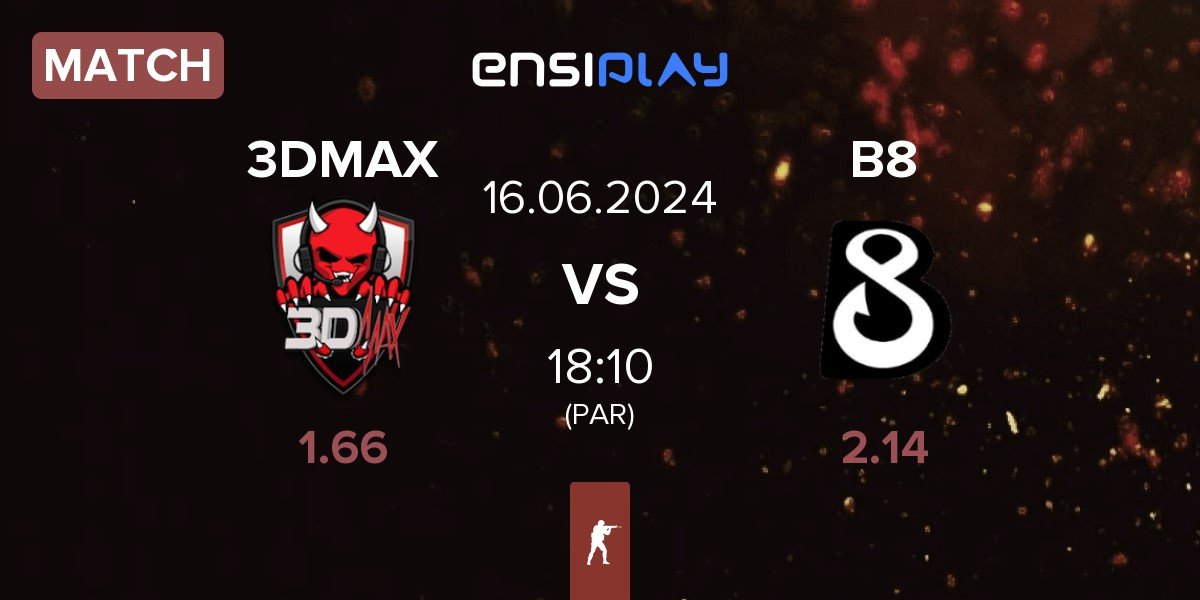 Match 3DMAX vs B8 | 16.06