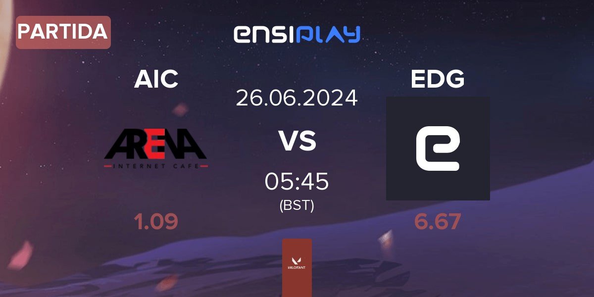 Partida ARENA Internet Cafe AIC vs EDGE EDG | 26.06