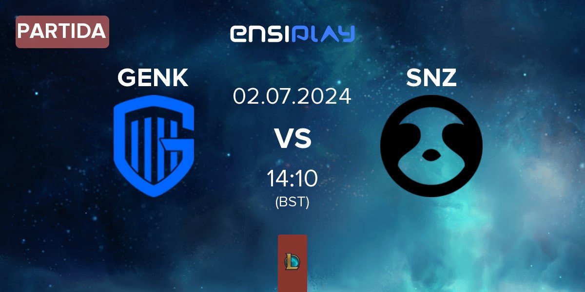 Partida KRC Genk Esports GENK vs SNOOZE esports SNZ | 02.07