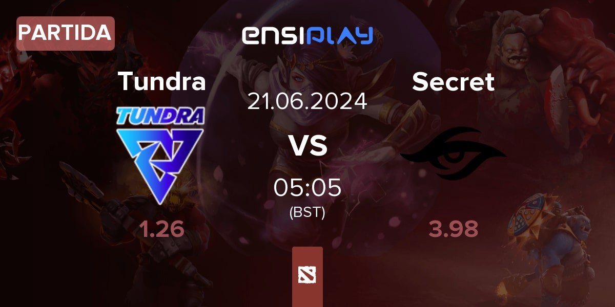 Partida Tundra Esports Tundra vs Team Secret Secret | 21.06