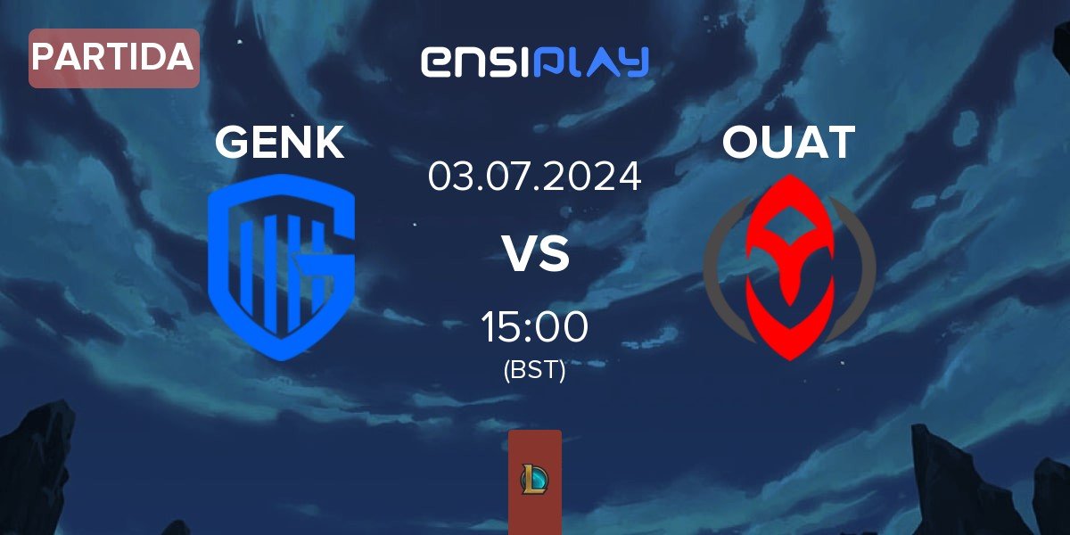 Partida KRC Genk Esports GENK vs Once Upon A Team OUAT | 03.07