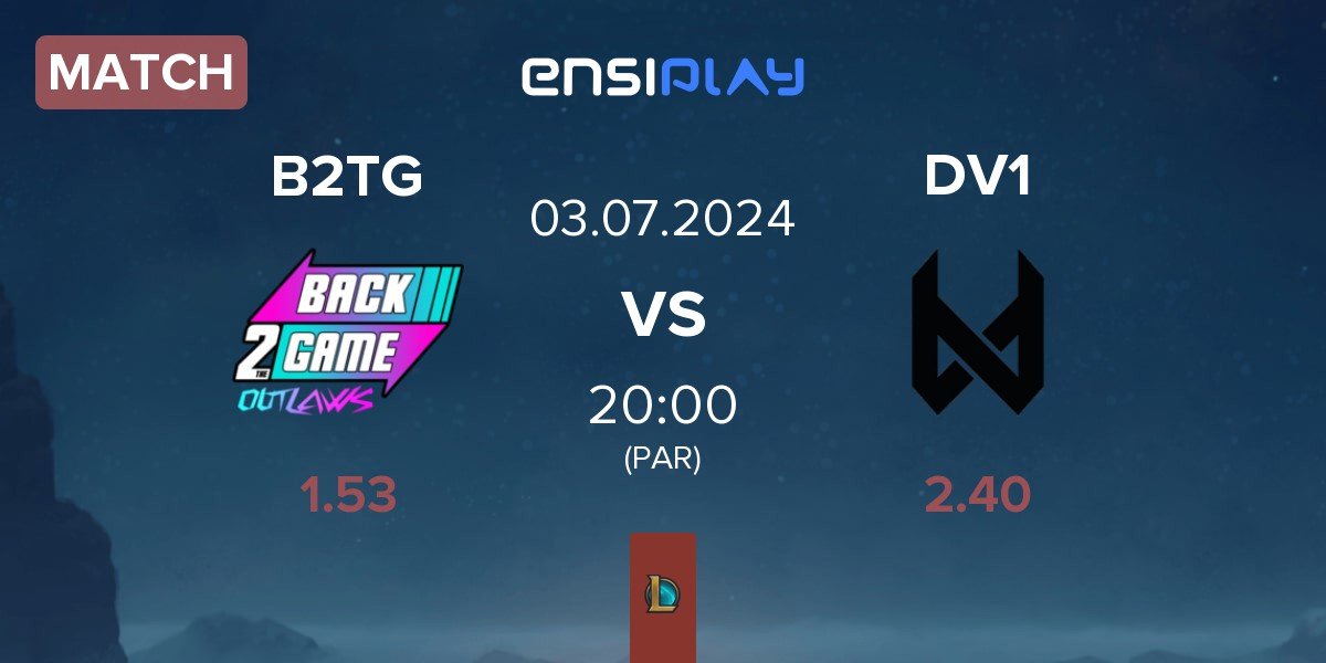 Match Back2TheGame B2TG vs devils.one DV1 | 03.07